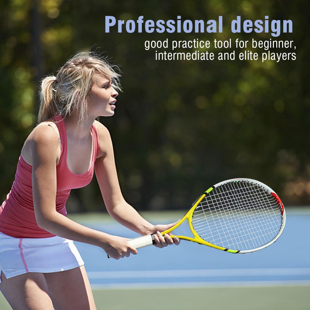 String Single Tennis Racket Racquet for Kids Training Practice( Red )