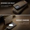 For iPhone 14 Pro Max Case CASEME C49 Compatible with MagSafe RFID Blocking Detachable Wallet Leather Phone Cover