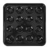 Billiards Tray Thickened Plastic 16 Holes Wear Resistant Shake Proof Billiard Ball Tray