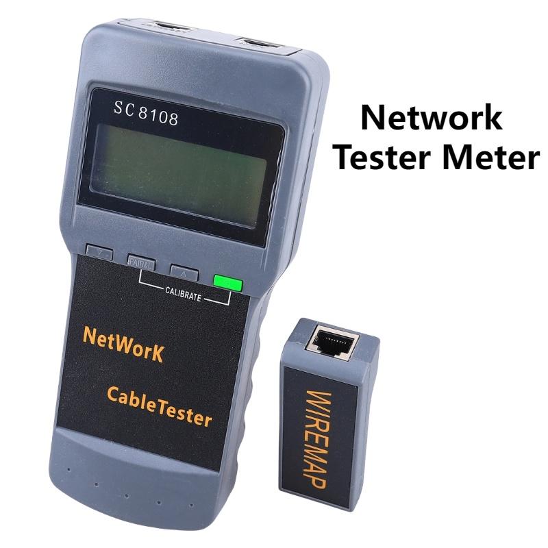 Sc8108 Network Cable Tester Length And Breakpoint Testing Rj45 Signal Detector Line Finder And Remote Identifiers
