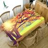 Maple Leaf Landscape Sunset Forest Tablecloth Dustproof Thicken Cotton Rectangular Round Table Cloth For Wedding Picnic Party