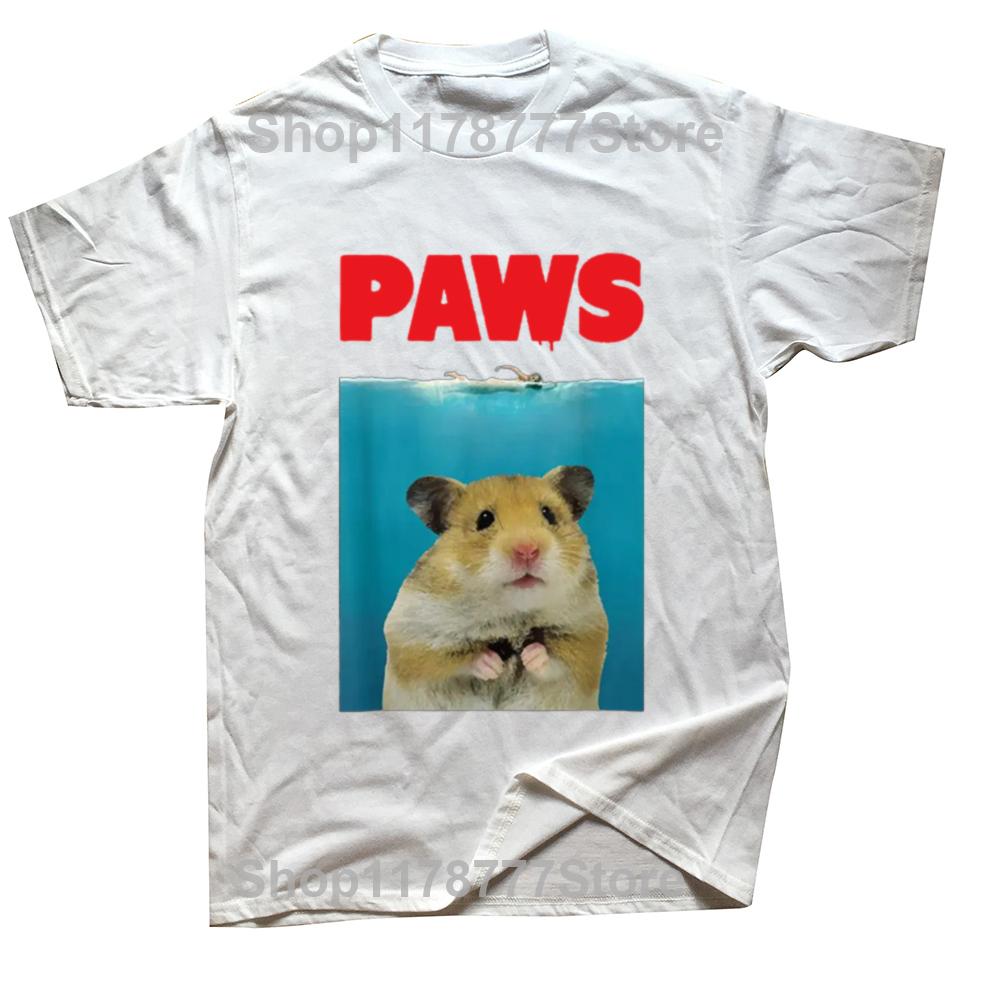 Paws Hamster Funny Hammy Lover T Shirts Summer Style Graphic Cotton Streetwear Short Sleeve Birthday Gifts Tshirt Mens Clothing S
