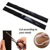 2Pcs 21in Stove Gap Cover Silicone High Temperature Resistant Non Slip Counter Gap Filler Black