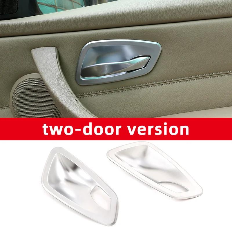 4 Bucăți Textură Fibra de Carbon Capac Ornament Bol Mâner Interior Ușă Potrivit pentru BMW Seria 3 E90 2005 2006 2007 2008 2009 2010 2011 2012