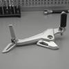 Foot Peg Assembly Lightweight Motorcycle Footrest with Brackets Textured