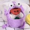 Hand-made Hand Woven Key Case Cute Funny Hanging Basket Funny Small Stuff Organizer  Kids