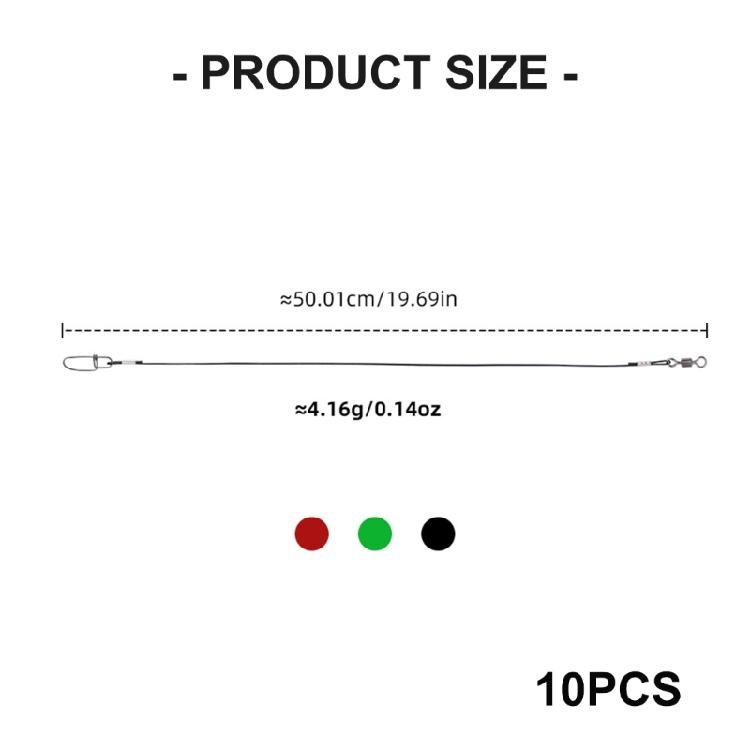 Fishing Wire Leader Line Rig Fishing Leaders Saltwater Fishing Tackle Fishing Rigs High Strength Wire Leader for Lures