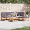VidaXL Garden Lounge Set with Cushions 6 Pcs, Patio Sofas, Patio Furniture Set, Outdoor Furniture, Wood 3214324