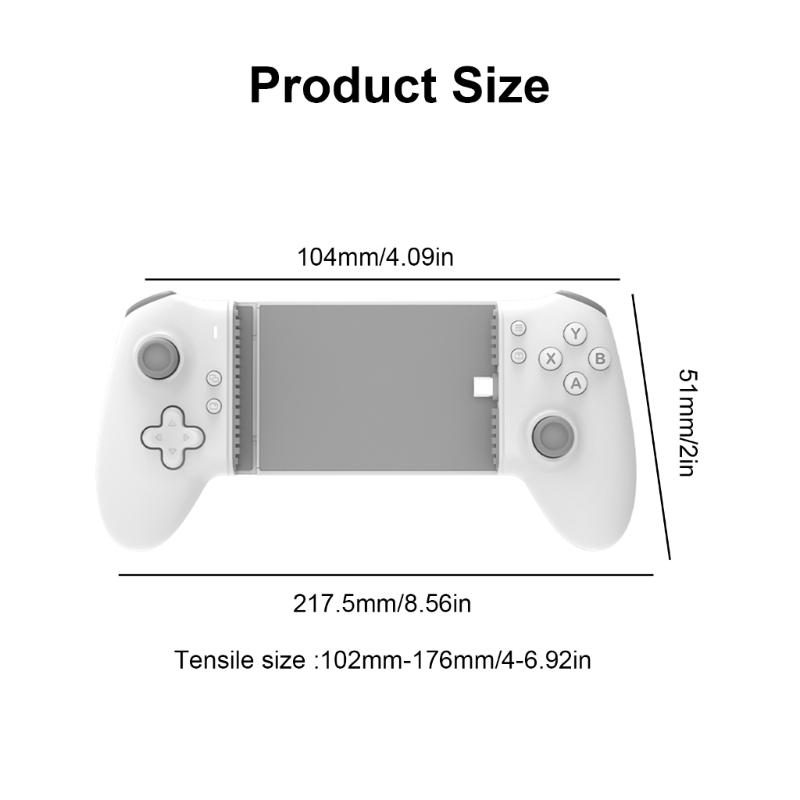 MS3 Type C Stretchable Wireless Bluetooth-compatible Gamepad for Phone Telescopic Game Controllers Joysticks