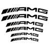 Custom Made Set of 6 PCS 3 Sizes for AMG Mercedes Benz Brake Caliper Decals Stickers HiTemp Resistance Film
