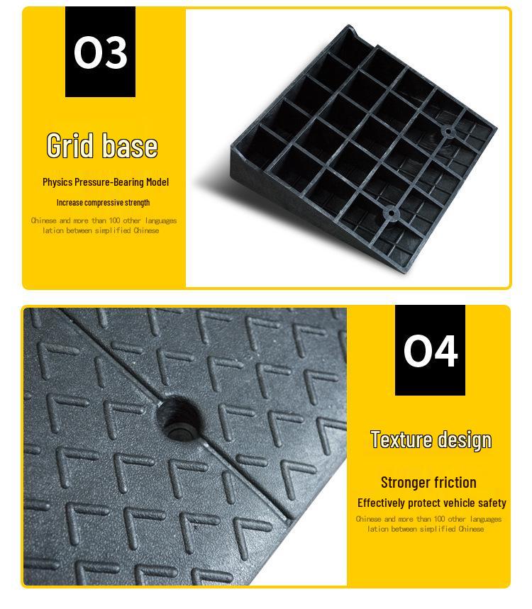Portable Rubber Plastic Curb Ramp Step Pad