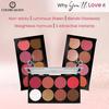 Colors Queen Ultra Professional Blush Palette with Shimmer Highlighters | Highly Pigmented & Easy to Blendable Shades(Shade - 03)