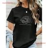 Ladies Fish Line Art Casual T Shirt Four Seasons Top Vintage Homme Streetwear Stylish Soft Designer Clothes Stretched