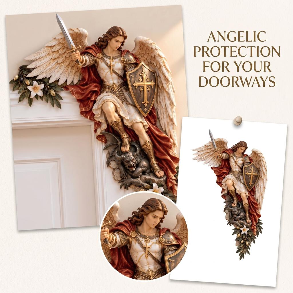 2D Flat Door Corner Decoration, Creative Wall Decor for Home Living Room Bedroom