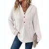 Oversized Hooded Sweatshirt with Button Front in Multiple Colors