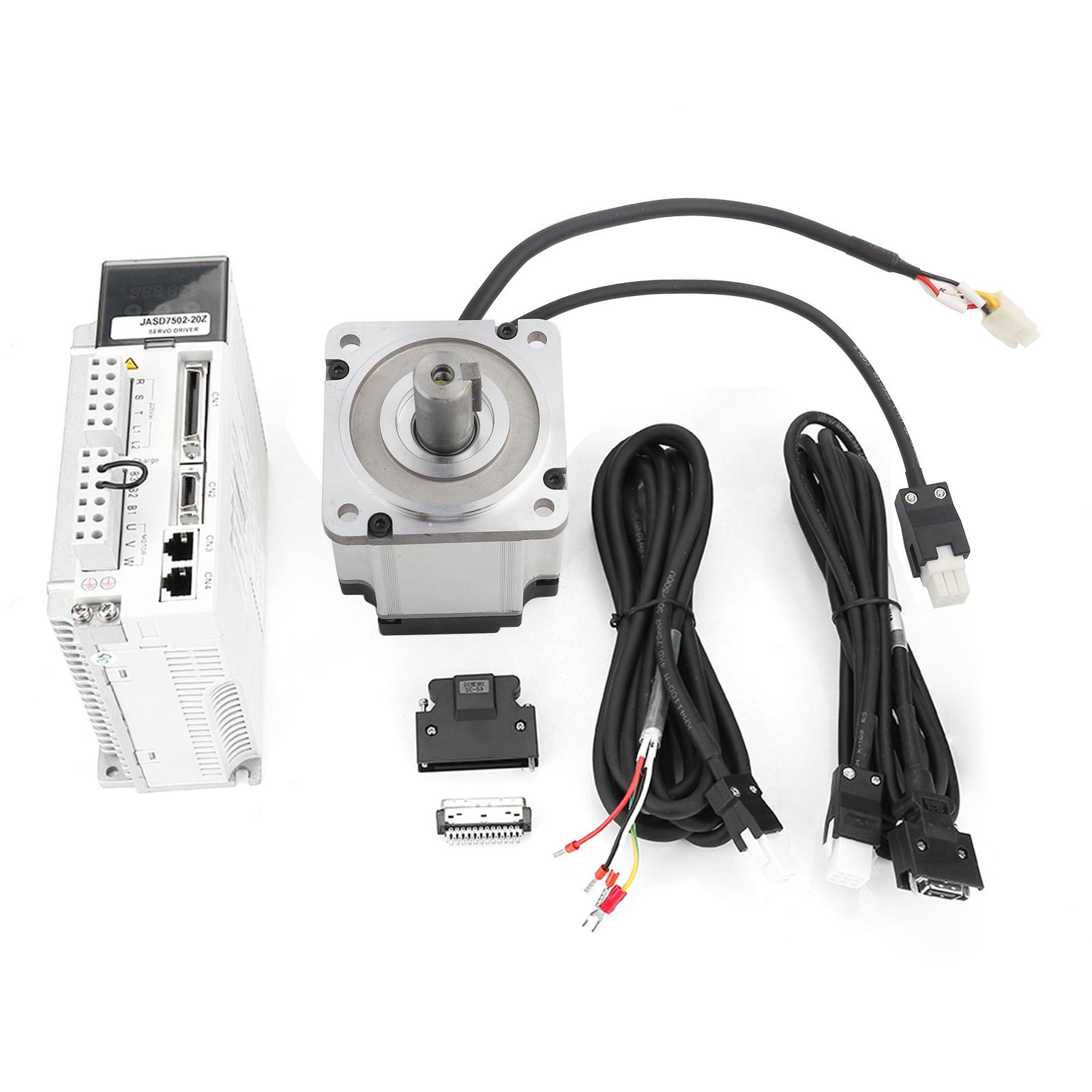 

80mm 2.39Nm 3000rpm AC Servo Motor Driver Controller Kit 750W AC 220V