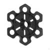 Black Rubber Snowflake Basket Replacement for Hiking Stick 8.5cm