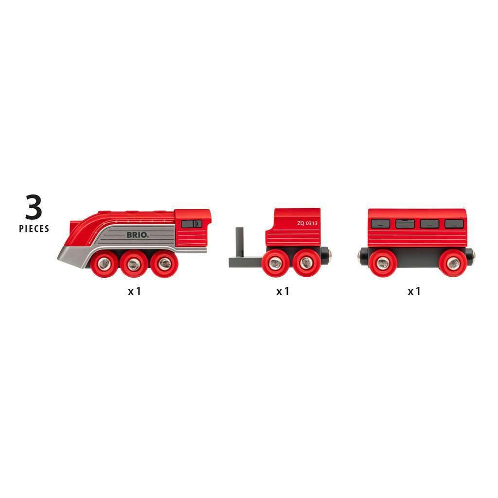 BRIO WORLD Streamline Train [Wooden Rail Toy] 33557
