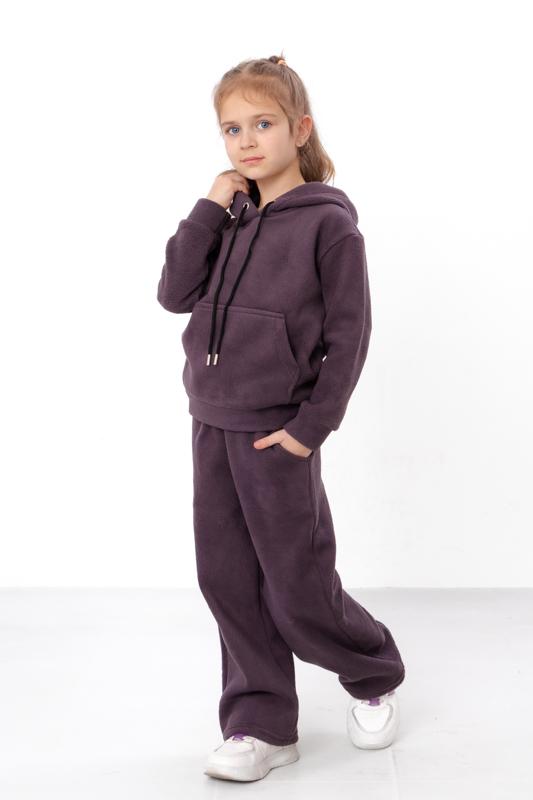 Girls’ Winter Clothing Set – Soft Interssoft Hoodie & Palazzo Pants, Winter 6447-136 HC