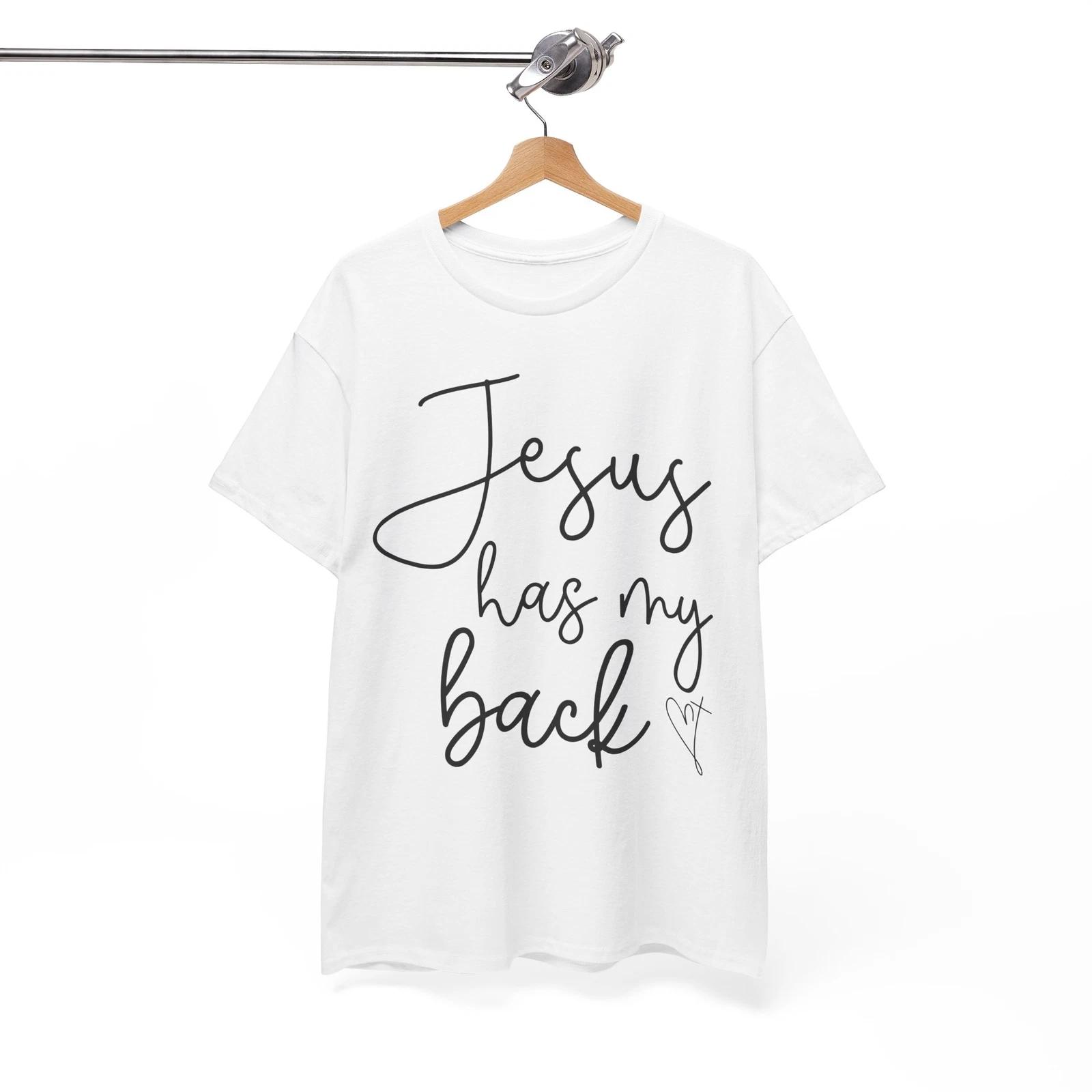 

Jesus Is Enough T-Shirt | Jesus Has My Back tee | Religious Comfort Shirt L