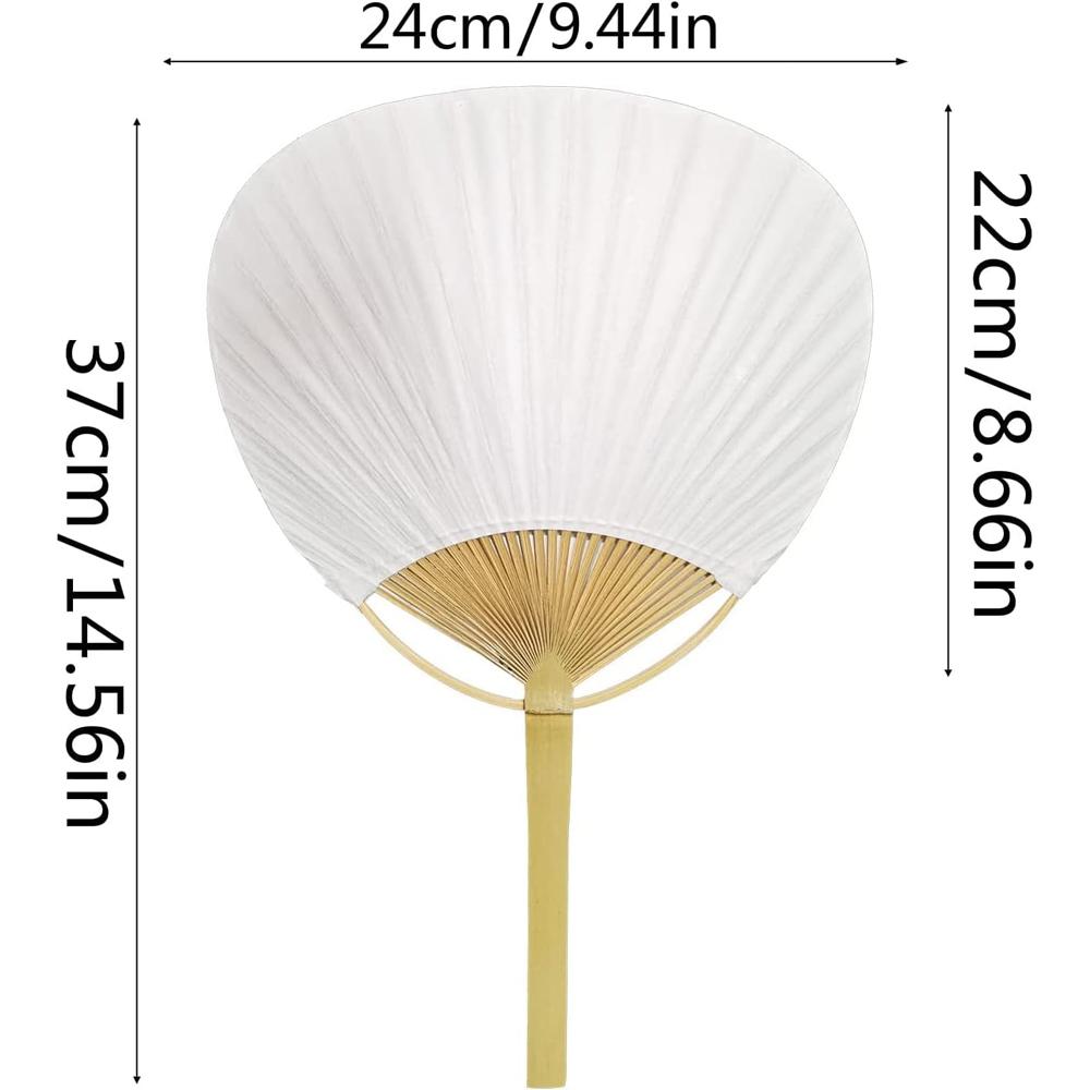 5/10/20pcs Pai Pai Bambu Pure White Bamboo Handle Blank Calligraphy Painting Blank Group Fan White Fan Summer