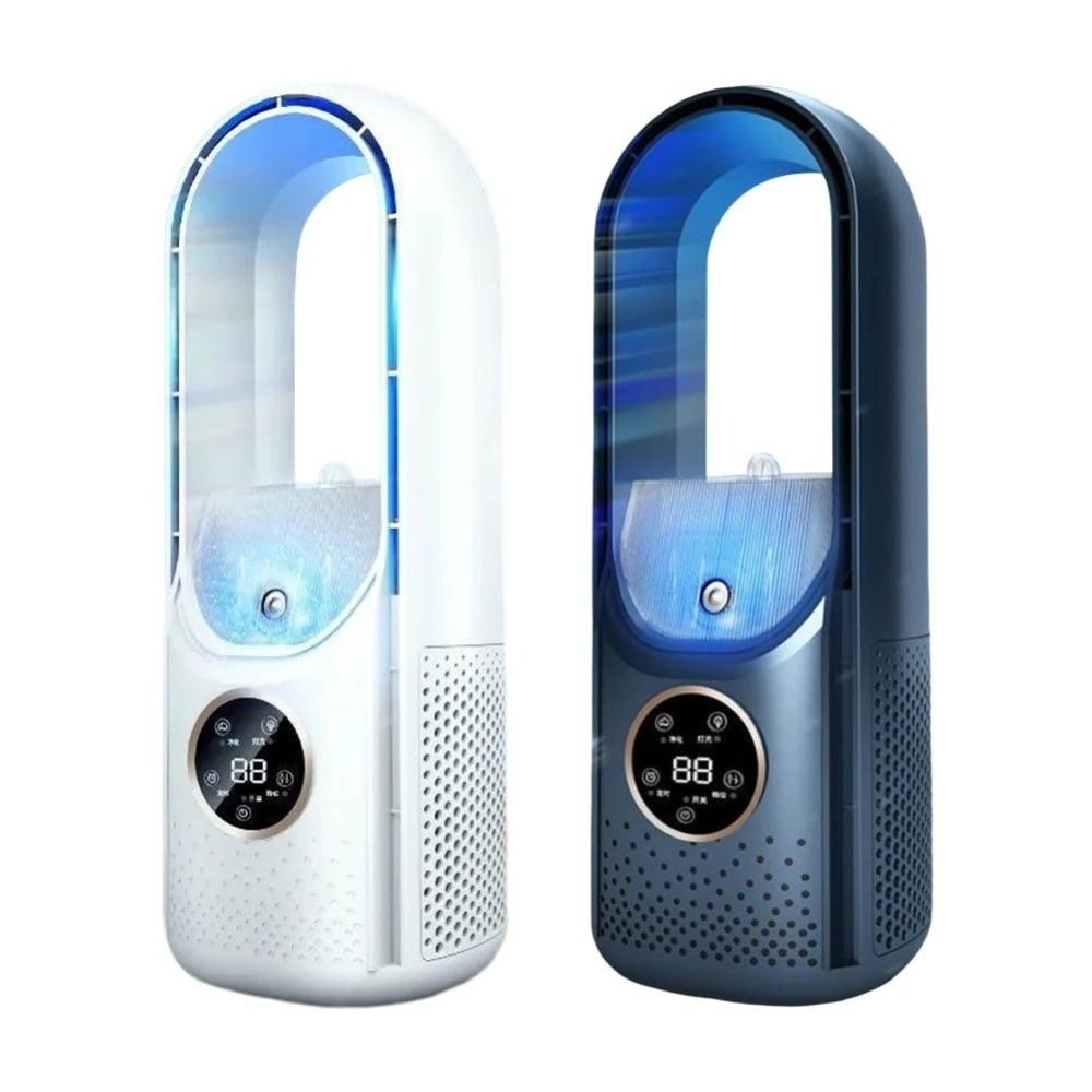 Bladeless Silent Spray Fan 6 Speed Mini Air Cooler Multifunctional Desktop Humidifying Fan Office