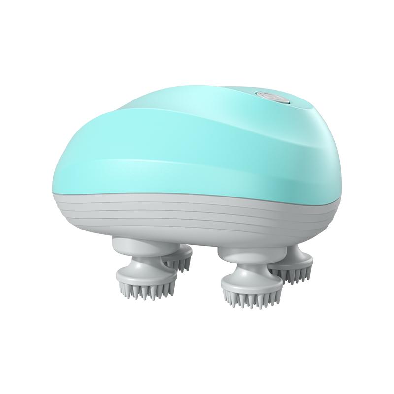 

Глубокий массажер для кожи головы Массажер для очищения головы Также подходит для домашних животных Электрический массажный инструмент Моющийся и USB портативный массажер для головы зелёный