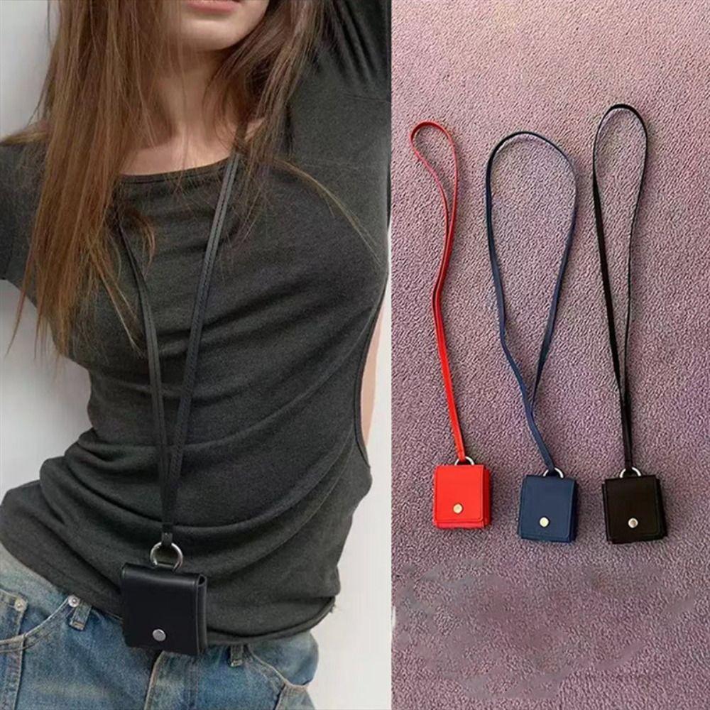 Mini Size PU Leather Shoulder Bag PU Leather Material Necklace Storage Pouch  Women