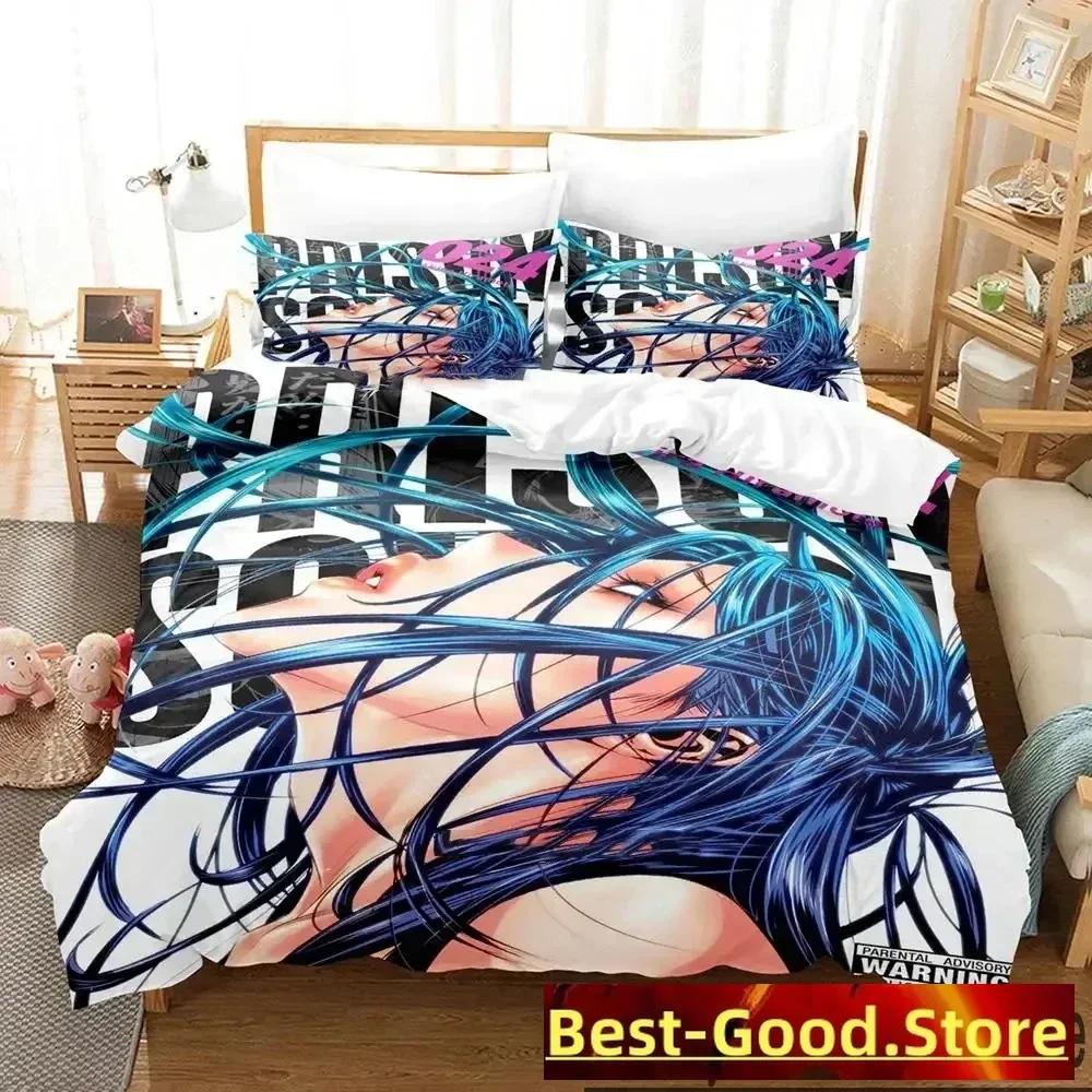 

3D Постельное белье Школа-тюрьма Набивной комплект для кровати с наволочкой Пододеяльник для кровати Мягкое Королевское Кинг-сайз Постельное белье для дома 70x133cm 2pcs