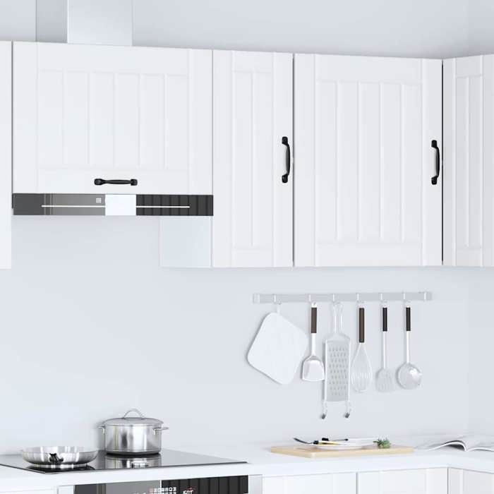 VidaXL Wall-mounted Kitchen Cabinet Lucca White Engineered Wood, Wall-mounted Kitchen Furniture, Cabinet for Kitchen Wall, 853777