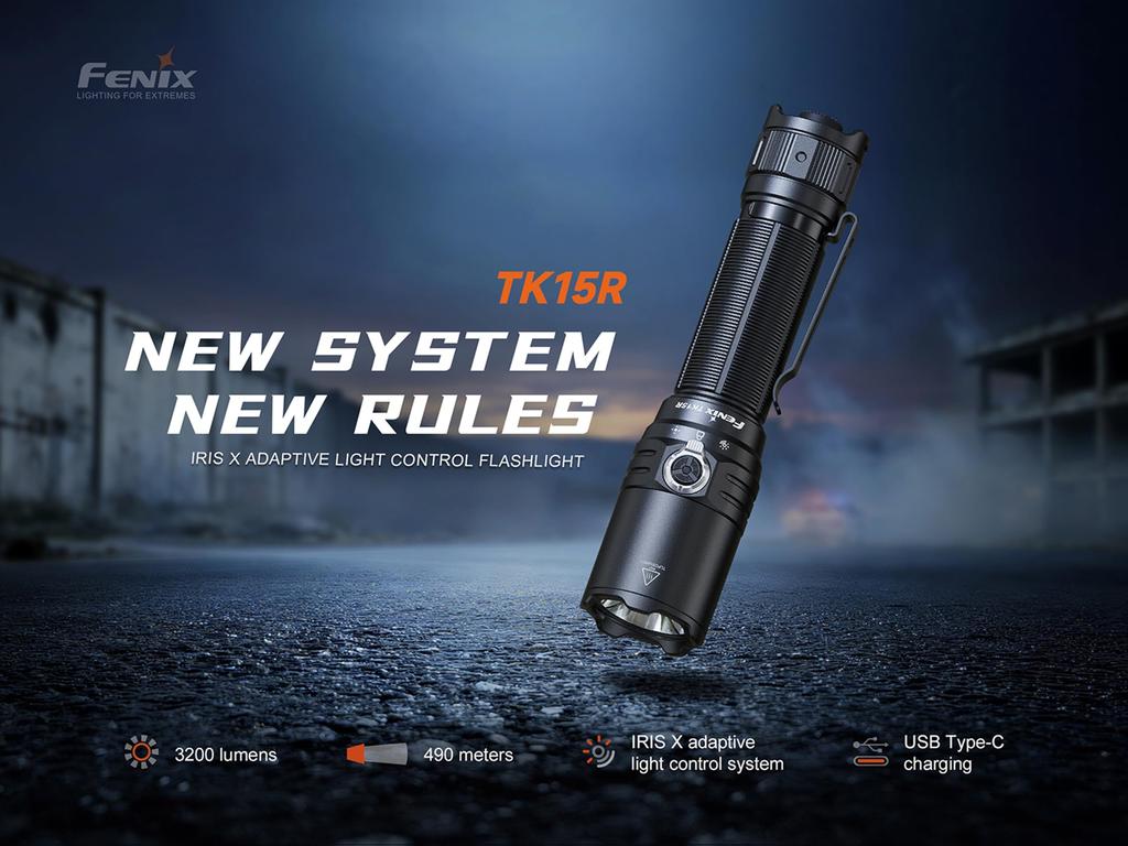 Fenix TK15R Rechargeable Tactical Flashlight