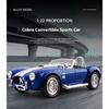 1/22 Ford Cobra Convertible Supercar Alloy Model, Exquisite Desktop Ornaments, The Best Collection for Car Model Enthusiasts