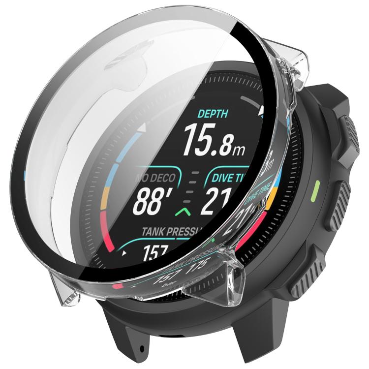 Gehärtete Glasfolie Integriertes PC-Schutzgehäuse für Suunto Nautic S, Leichte einfache Montage Kratzfester Uhrenschutz