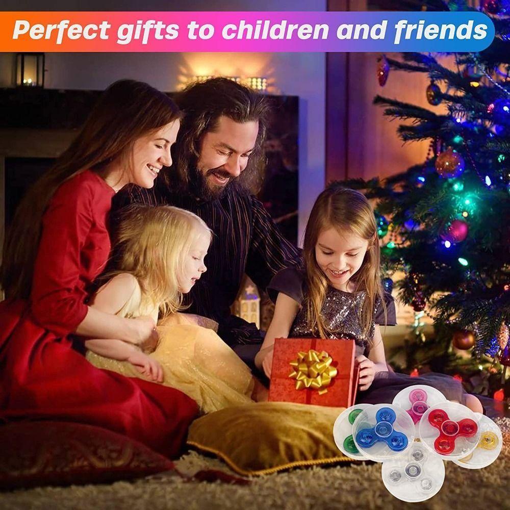 Glow In Dark Pressure Reducing Fingertip Gyroscope LED Light Finger Toy Fidget Spinner Hand Spinner