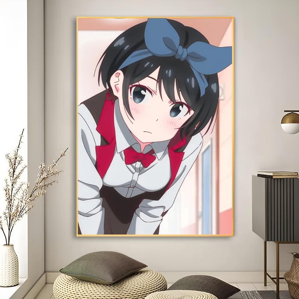 1pc Sarashina Ruka Anime Rent-a-Girlfriend Poster Poster Art Print Bar Living Room Furniture Decor