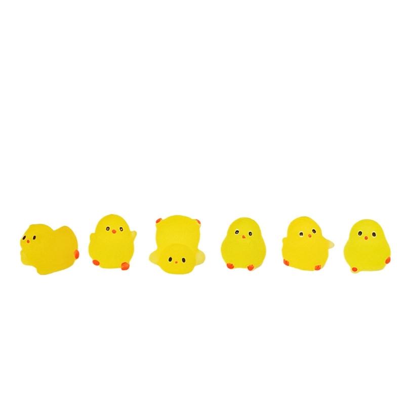 Luminescent Mini Chicken Miniature Chicken Figurine Glow In The Darks Tiny Figure To Hide Fairys Garden Dollhouses Decors