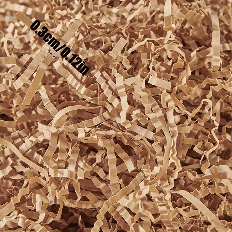 500g/Pack Kraft Crinkle Cut Paper Shred Filler for Gift Wrapping & Basket Filling