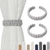 2Pcs Boho Style Retro Curtain Tie Rope Handwoven Vintage Curtain Strap Twist Knotted Adjustable Curtain Holder Living Accessory
