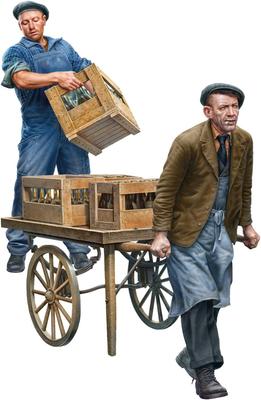 MiniArt Scale Calvados Seller Plastic Model Kit MA38071 1/35 (2 Figures)