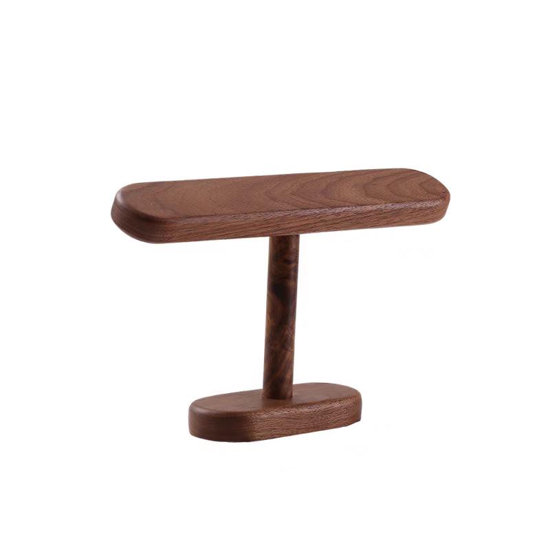 Luxury Black Walnut Jewelry Display Stand for Watches, Bracelets, and Necklaces