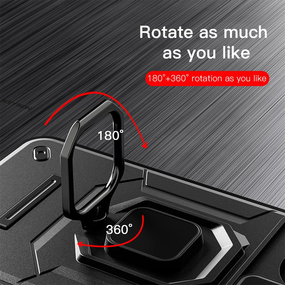 KEYSION Shockproof Armor Case for Xiaomi POCO F7 5G Slide Camera Lens Protection Ring Stand Phone Cover for Redmi Turbo 4 Pro