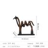 Abstract Line Hollow Horse Figurine Resin Animal Sculpture Craft Living Room Office Hollow Horse Figurine Home Decoration Gift