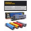 1/48 Crisis Detachable Pull Back Alloy Container Truck Toy, Construction Truck Model Toy, Simulation for Kids Birthday Gifts
