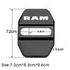 Stainless Steel Car Styling Door Lock Cover Decals for Dodge RAM Logo 2020 Door Stopper Protective Buckle Case Anti-rust Sticker