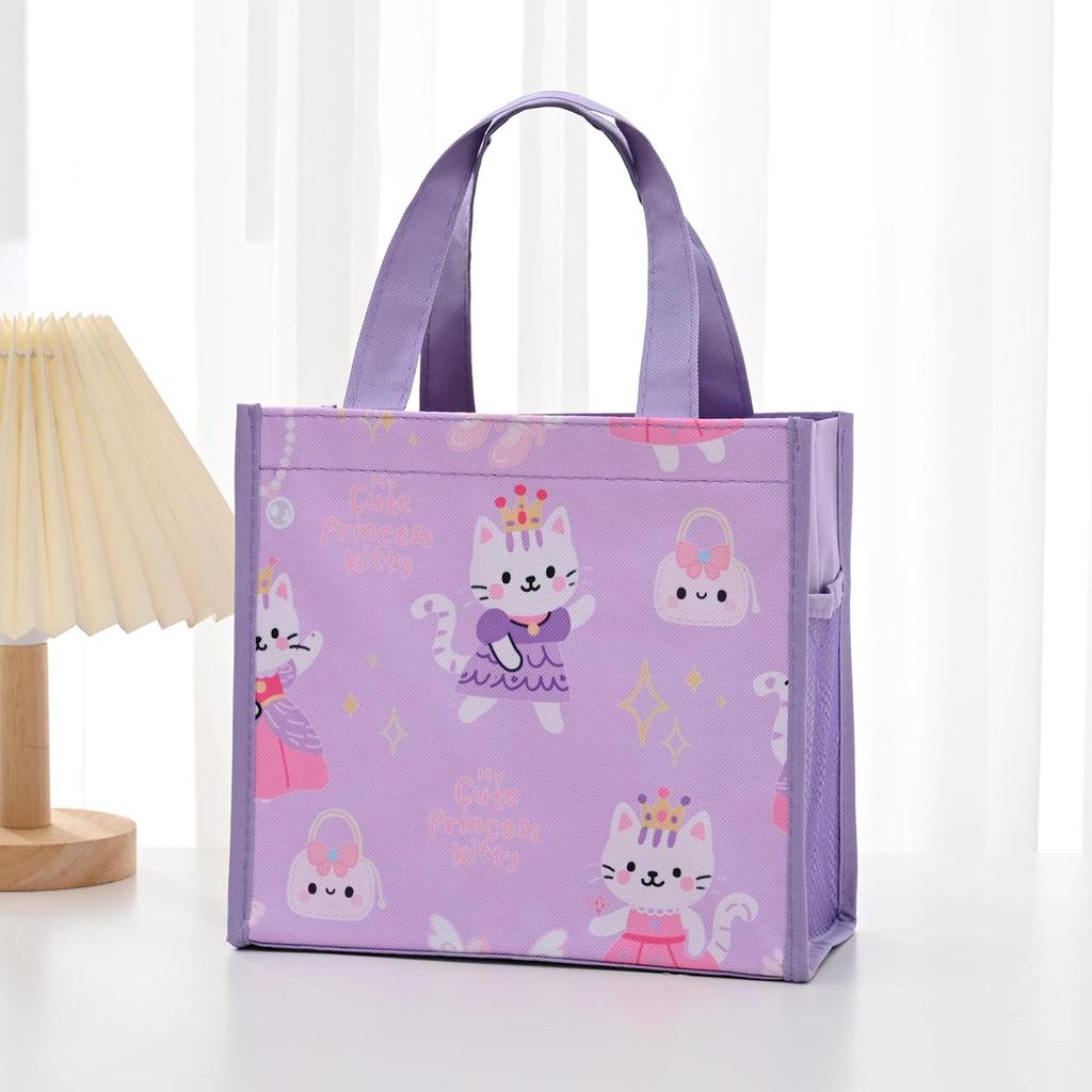 Cartoon Thickened Square Bento Lunch Bag for Kids