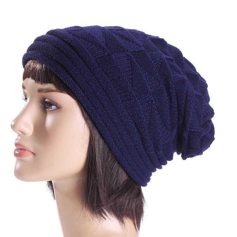 Cozy Fashion Spring Winter Slouch Ski Crochet Knit Slouchy Beanie Beret Hat For Women