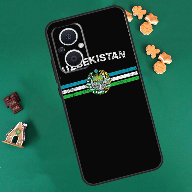 Uzbekistan Flag Coat Of Arms Case For OPPO Reno 8 7 Lite 14 13 12 11 F 10 Pro 8T Cover For OPPO Find X8 X6 X5 X9 Pro Coque