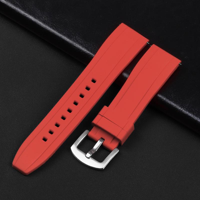 

Quick Release Silicone Watch Strap for Huawei Water Ghost Series (Unisex, Black/Green/Blue, 20mm/22mm) 22mm красный
