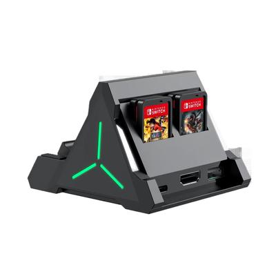 Estação de dock de TV compatível com Nintendo Switch/Switch OLED, adaptador de hub de carregamento com porta 4K HDMI/USB C/USB para Nintendo Switch oficial
