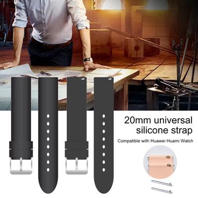 Correa de Reloj Universal 20mm Silicona Suave Correa de Reloj Inteligente Pulsera de Repuesto para Amazfit